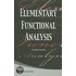 Elementary Functional Analysis