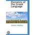 Elements Of The Greek Language