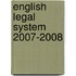 English Legal System 2007-2008