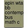 Epin Wta Bb Contemp Bus Math C door Onbekend