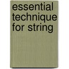 Essential Technique for String door Michael Allen