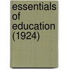 Essentials Of Education (1924) by Rudolf Steiner