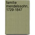 Familie Mendelssohn, 1729-1847