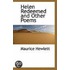 Helen Redeemed And Other Poems