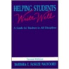 Helping Students Write Well 2e by Barbara E. Walvoord