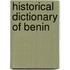 Historical Dictionary Of Benin