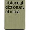 Historical Dictionary Of India door Surjit Mansingh