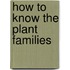 How to Know the Plant Families