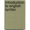 Introduction to English Syntax door Rolf Kreyer