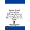 Io. Aug. Ernesti Observationes door Johann August Ernesti