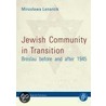 Jewish Community In Transition door Miroslawa Lenarcik