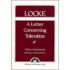 Letter Concerning Toleration L