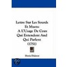 Lettre Sur Les Sourds Et Muets by Dennis Diderot