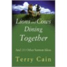 Lions and Cows Dining Together door Terry Cain