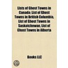 Lists of Ghost Towns in Canada door Onbekend