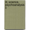 Lit, Science, Psychoanalysis C door Onbekend