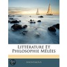 Littrature Et Philosophie Mles door Onbekend