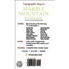 Map Marble Mountain Wilderness door Wilderness Press