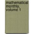 Mathematical Monthly, Volume 1