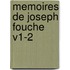 Memoires De Joseph Fouche V1-2