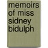 Memoirs Of Miss Sidney Bidulph