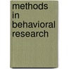 Methods In Behavioral Research door Scott Bates