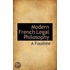 Modern French Legal Philosophy