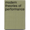 Modern Theories Of Performance door Jane Milling
