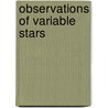 Observations of Variable Stars by Willem Jacob Luyten