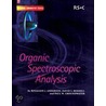 Organic Spectroscopic Analysis door P. W. Groundwater