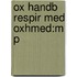 Ox Handb Respir Med Oxhmed:m P