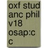 Oxf Stud Anc Phil V18 Osap:c C