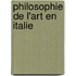 Philosophie De L'Art En Italie