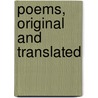 Poems, Original And Translated door John Warton