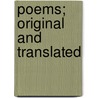 Poems; Original And Translated door Theodore Martin
