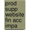 Prod Supp Website Fin Acc Impa door Onbekend