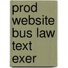 Prod Website Bus Law Text Exer door Miller