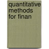 Quantitative Methods for Finan by John Teall