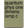 Quantum Phys One Dimens Ismp C door Thierry Giamarchi