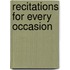 Recitations For Every Occasion