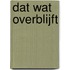 Dat wat overblijft