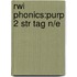 Rwi Phonics:purp 2 Str Tag N/e