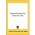 Selected Essays By Ahad Ha 'Am