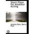 Short Plays For Amateur Acting