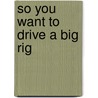 So You Want To Drive A Big Rig door Robert Bauman