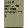 Meest gebruikte ms dos programma s