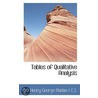 Tables Of Qualitative Analysis by Henry George Madan