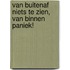 Van buitenaf niets te zien, van binnen PANIEK!