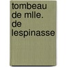 Tombeau de Mlle. de Lespinasse door Jean Rond D'Le Alembert
