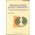 Translation Quality Assessment